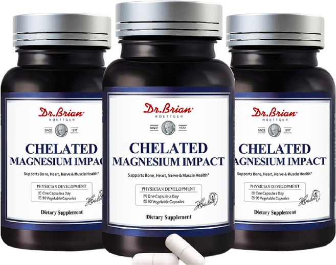 닥터브라이언 킬레이트 마그네슘 임팩트 베지터블 캡슐, 3개, 90정