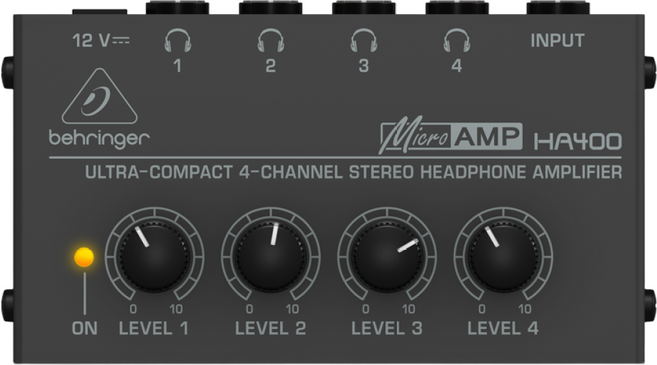 베링거 HA400 4채널 스테레오 헤드폰 분배기 앰프