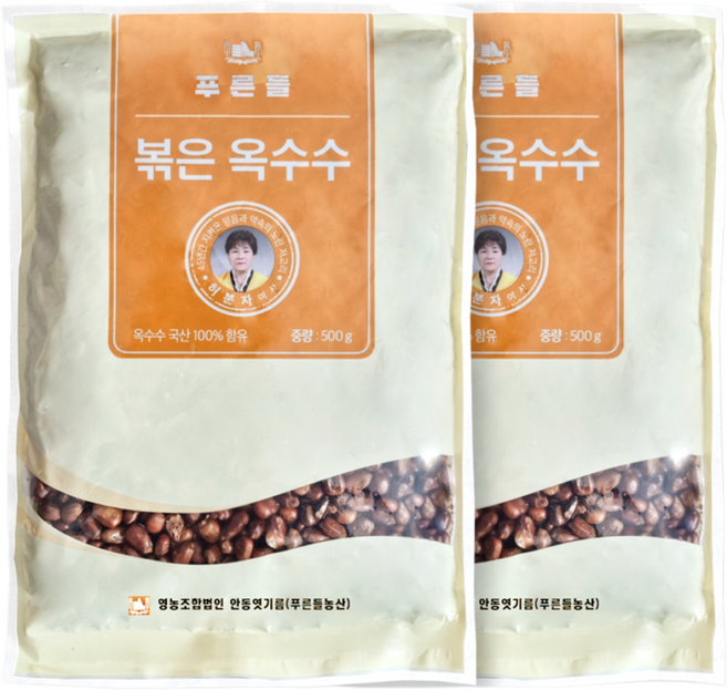 [명석농산] 국산볶은옥수수차, 1개, 500g, 2개입