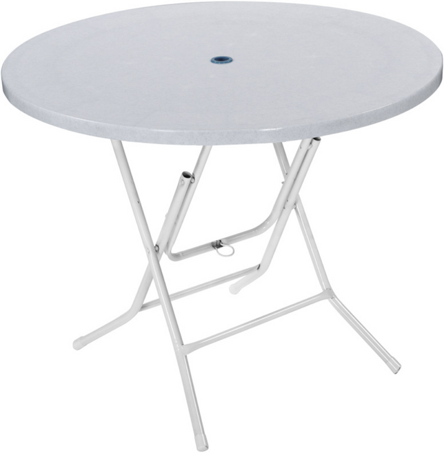 플라스틱테이블 대형원형테이블 야외테이블 편의점 포장마차 간이 접이식, 대리석색