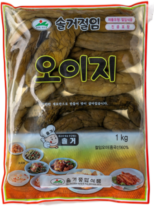 솔거식품 통오이 오이지 4kg, 1개