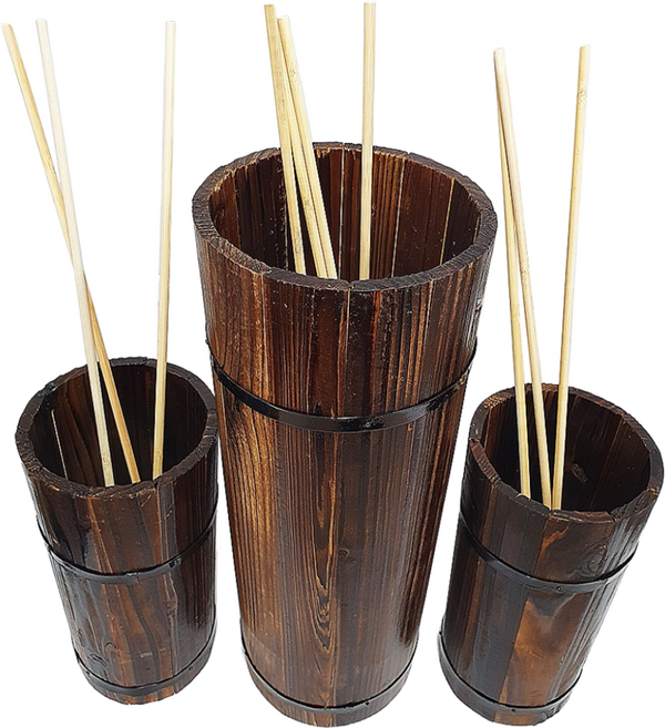 명절 3단 나무 투호놀이 세트 전통 놀이 게임, 1세트, 갈색