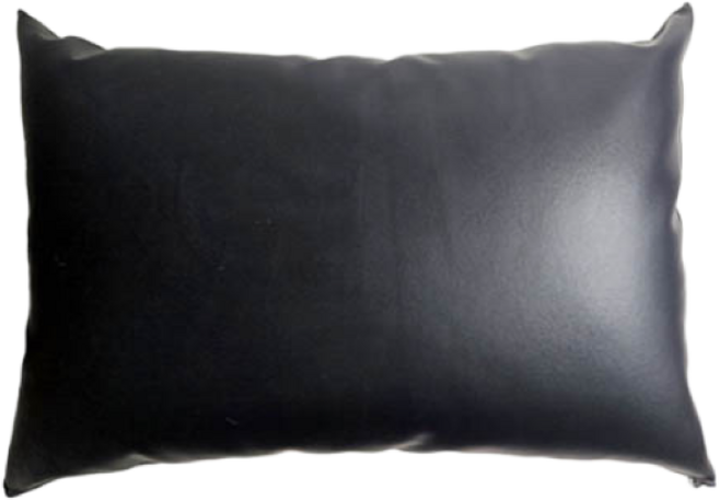 인조가죽 레자베개(대 중 소) 솜포함 방수베개 한의원 관리실마사지베개, 블랙, 1개