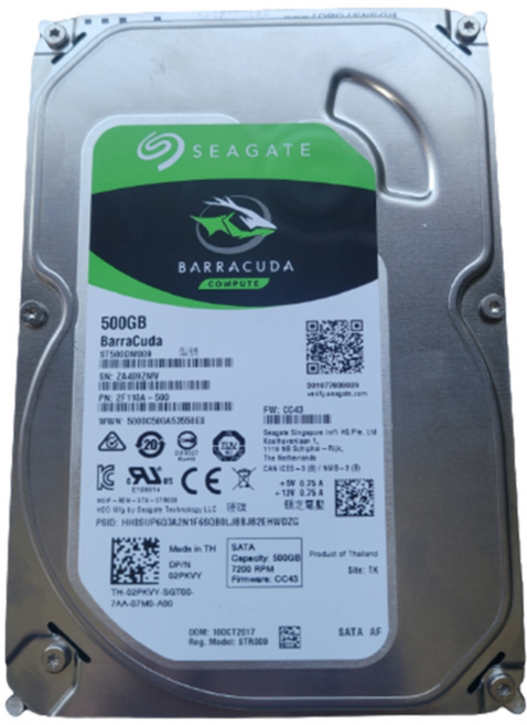 하드디스크 HDD 500GB 3.5인치 데스크탑 SATA 씨게이트 제조사 랜덤