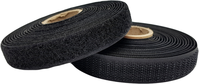 케이엘 국산 단면 재봉용벨크로 폭 1.5cm, 10세트, 검정색 암수 1미터씩