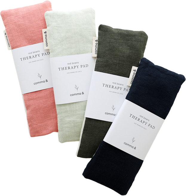 콤마앤 눈찜질팩 온열 눈찜질 안대 오가닉 양면 국산 팥주머니, 오가닉 네이비, 1개