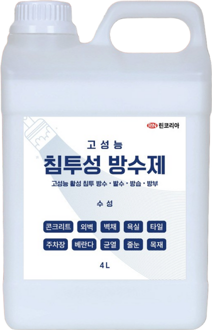 린코리아 고성능 침투성 방수제 4L, 1개