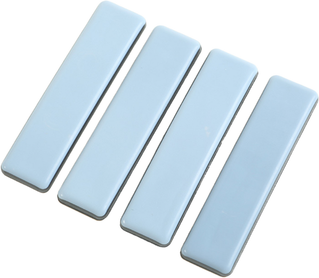 케이홈 테프론 가구 패드 직사각 (15x75mm) 의자 발 커버 소음 방지 4개입 1세트, 테프론패드_직사각 15*75mm(4p)