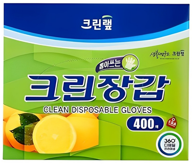 크린랩 크린장갑, 400개, 1개