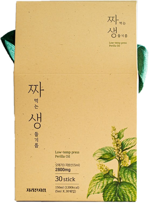 지리산처럼 식물성 오메가3 국산 생들기름 스틱형 5ml 30p, 1개