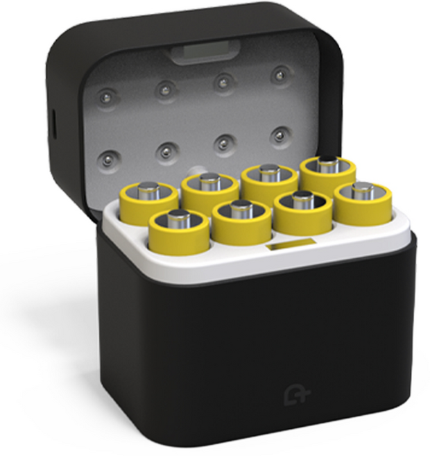 아잇 리튬이온 배터리 건전지 C타입 충전기 + AA건전지 8입 세트, 1세트