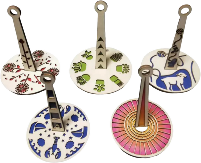 엠디픽 털실홀더 얀홀더 엉킴방지 스핀 스피너 회전판 휴대용 뜨개용품, 1개, 레드덴달리온