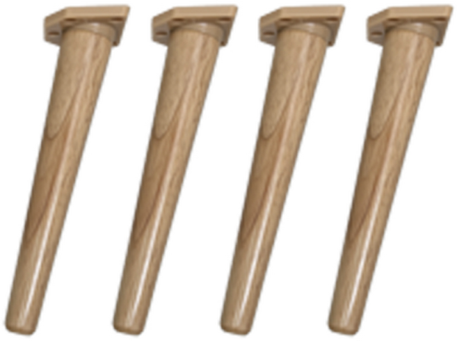 가온스토어 원목 가구 테이블 책상 상다리 220mm, 4개, 네추럴