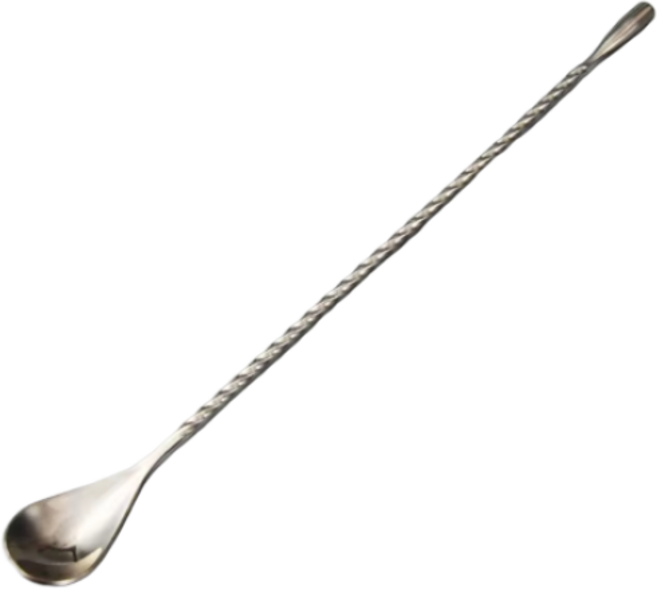 현직 바텐더가 사용하는 홈텐딩 홈카페 바 스푼, 실버, 30cm, 1개