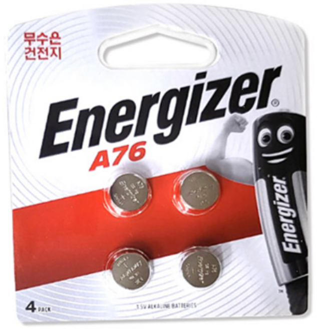 에너자이저 ENERGIZER A76 포장 4개입 1.5V (LR44호환)