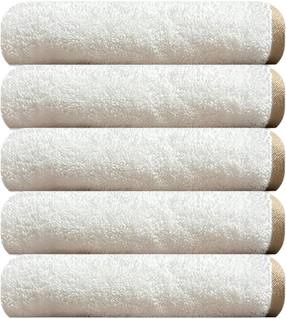 송월타월 켄달 200g 40수 호텔수건 5매, 1세트, 아이보리