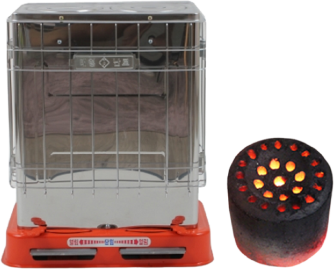 SN월드 스테인레스 일반 연탄난로 2구6탄 1구3탄, (스테인레스) 연탄난로 2구6탄