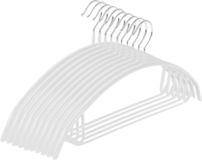 온리블 실리콘 코팅 어깨뿔 흘러내림 방지 옷걸이, 30개, 화이트