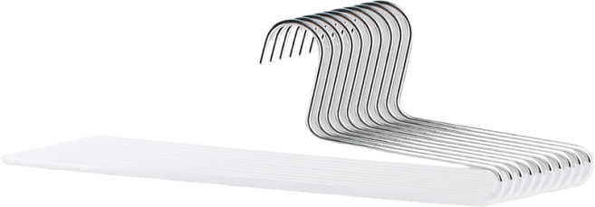 엠부띠끄 바지걸이 1단 논슬립 옷걸이 [M_KH1] - 10년 무상AS, 화이트, 10개