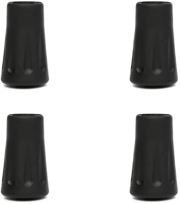 드림초이스 등산스틱 고무패킹 보호캡, 4개, 블랙