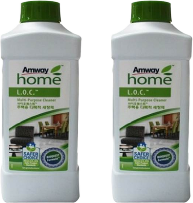 NEW 암웨이 프리미엄 주택용 다목적 세정제 1+1 L.O.C 바이오퀘스트 / 로열젤리 마스크팩 [우체국택배발송], 2개, 1L