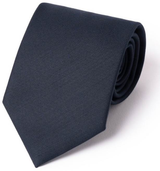 타이팩토리 다크 네이비 솔리드 포시즌 프리미엄 울 넥타이