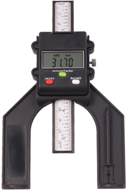 디지털 높이 측정기 깊이 측정 게이지 날물 톱날, 1개