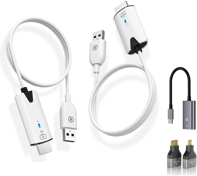 무선 HDMI 송신기 및 수신기 세트 30m 전송 거리 1080P HD 화질 지원, 송신기+수신기