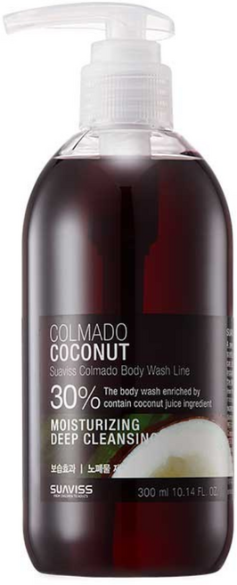 수아비스 꼴마도 코코넛 바디워시, 300ml, 4개