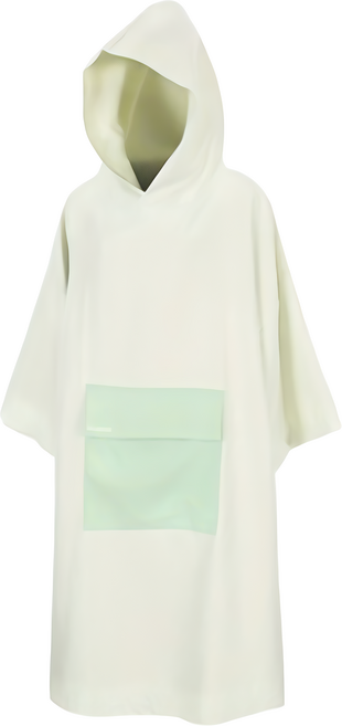 서브22 서핑 비치타올 물놀이 후드 판초타월, 레몬그린, 1개