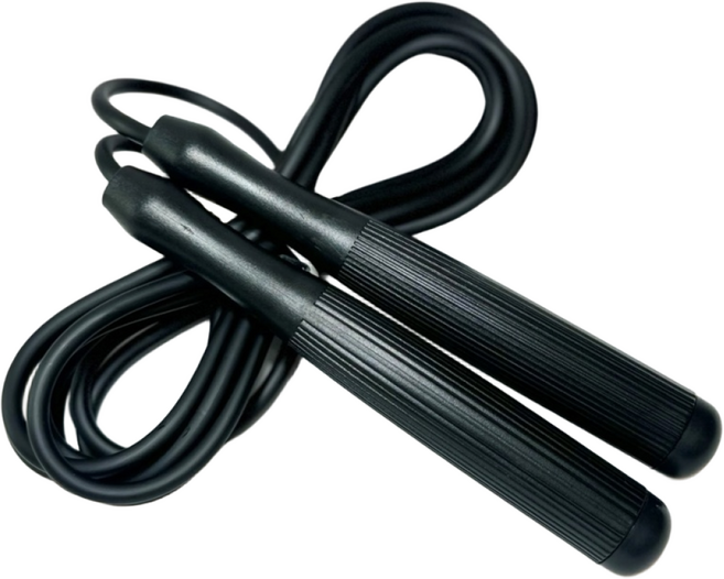 텐투투니 초경량 줄넘기 유산소 운동 다이어트 줄꼬임방지 길이조절, 1개, 블랙