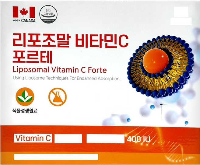 리포조말 비타민C 포르테 리포좀 흡수율높인 항산화 속편한 피로회복 활력증진 비타민씨 영양제, 1개, 120정