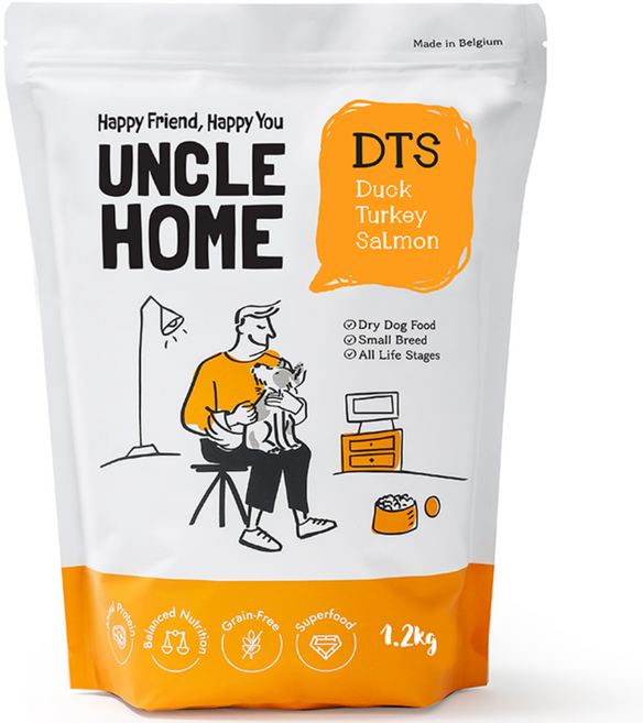 엉클홈 디티에스 기호성좋은 그레인프리 강아지사료, 1.2kg, 1개, 칠면조