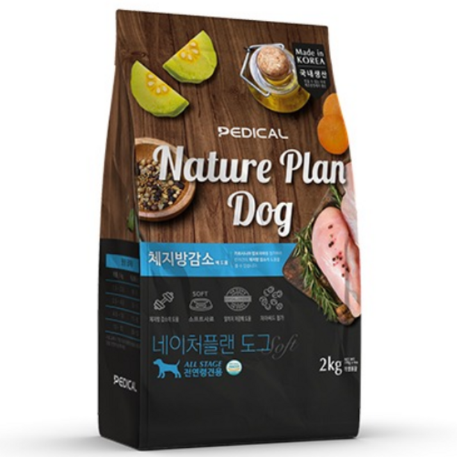 네이처플랜2kg 체지방감소 다이어트 강아지 소프트사료, 2kg, 1개, 닭