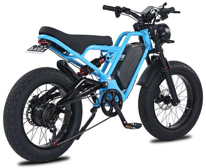 리튬 배터리 오프로드 알루미늄 합금 소프트 테일 스노우 파워 오토바이, 블루