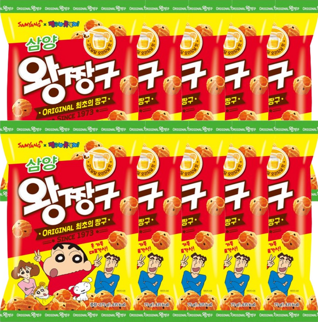 삼양식품 삼양 왕짱구 275g 봉지과자 스낵 군것질, 10개
