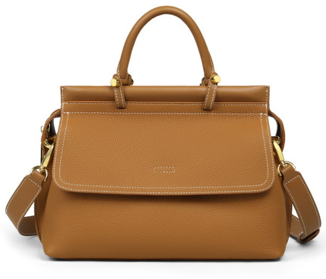 S.S.N 여성 클래식 천연 소가죽 토트백 숄더백 데일리 가방