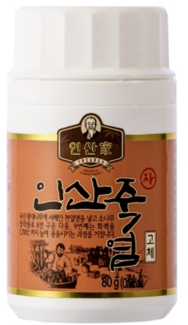 [정품] 인산가 인산죽염 9회 자죽염 고체(보라색 알맹이) 80g [당일배송], 1개