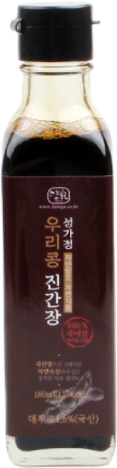 (무료배송)국내산 농산물로 4대를 이어온 전통 장류의 명가/순창 성가정식품/우리콩 전통 진간장 420ml x 2ea, 2개
