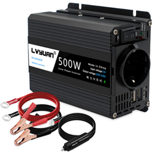 루앤 차량용 인버터 유사계단파 자동차 시가잭 충전기 500W 12V, 1개
