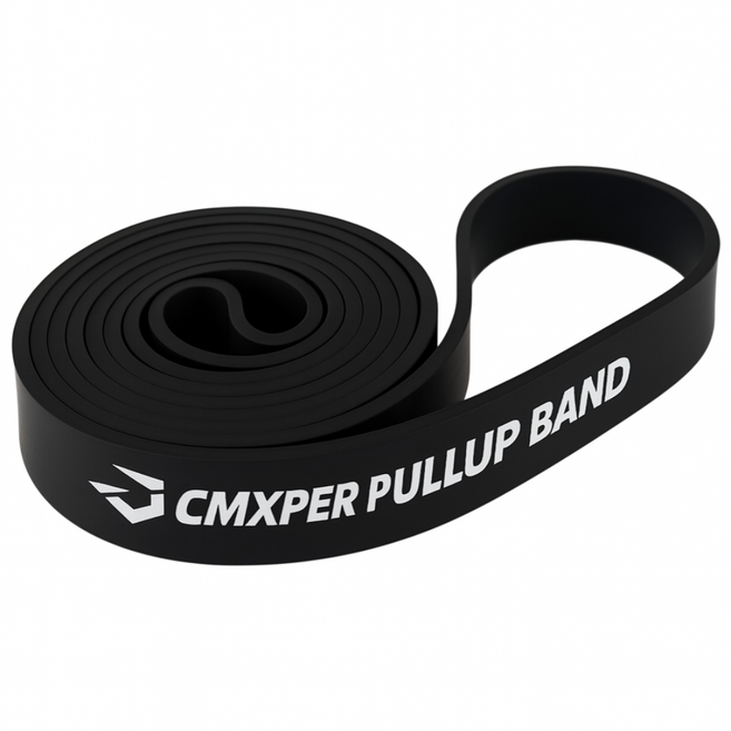 씨엠엑스퍼 스포츠 턱걸이 스트레칭 파워 스트롱 풀업 밴드, 블랙, 1개