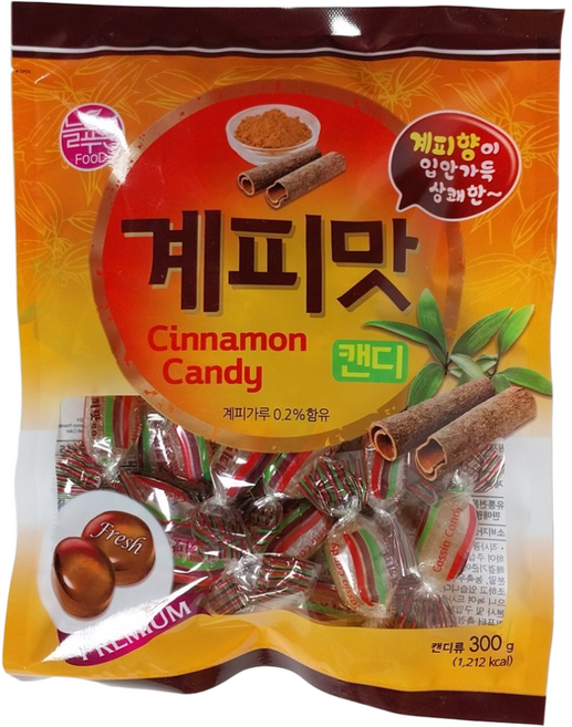 늘푸른식품 계피맛캔디 (무료배송), 300g, 6개