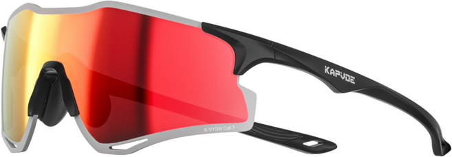 KAPVOE 카프보에 러닝 고글 스포츠 선글라스 25g초경량 자외선 차단 HD고대비 K425, K425-G-02, 1개