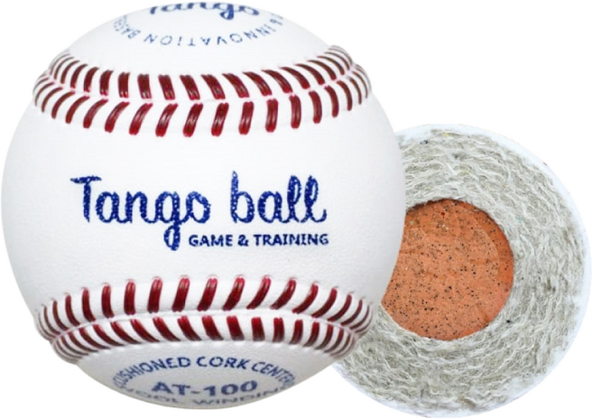 [BMC 야구공] 비엠씨 탱고볼 하드타입. AT-100 X 10Box (120알) (타격/수비연습/피칭머신용 하드볼), 120개