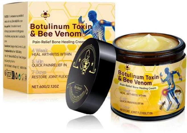 Botulinum Toxin & Bee Venom Pain-Relief Bone Healing Cream 보툴리눔 톡신 & 봉독 통증 완화 뼈 치유 크림 - 쿠팡