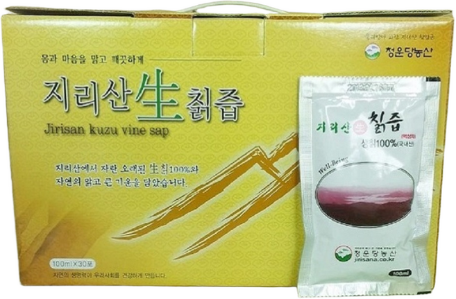 청운당농산 지리산 생칡즙 국산 야생 칡즙, 30개, 100ml