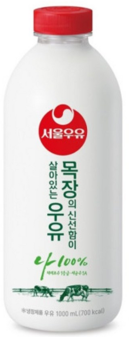 서울우유 목장의 신선함이 살아있는 우유, 1L, 8개