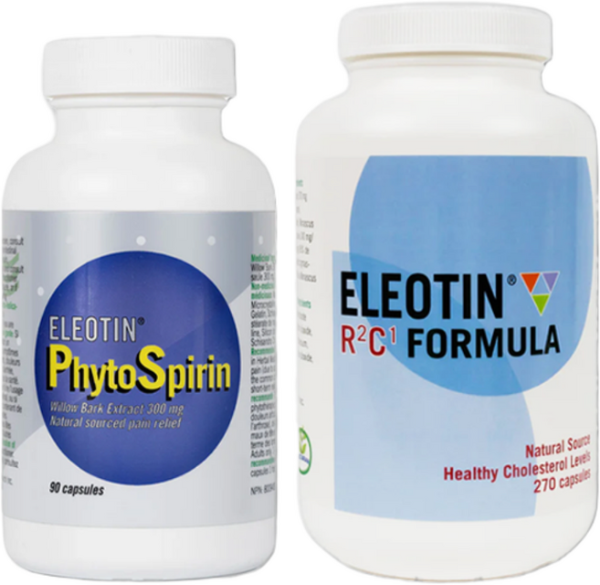 엘레오틴 파이토스피린(천연아스피린) + R2C1(콜레스테롤 관리) 노후 건강 관리의 필수! 아스피린과 스태틴을 천연으로