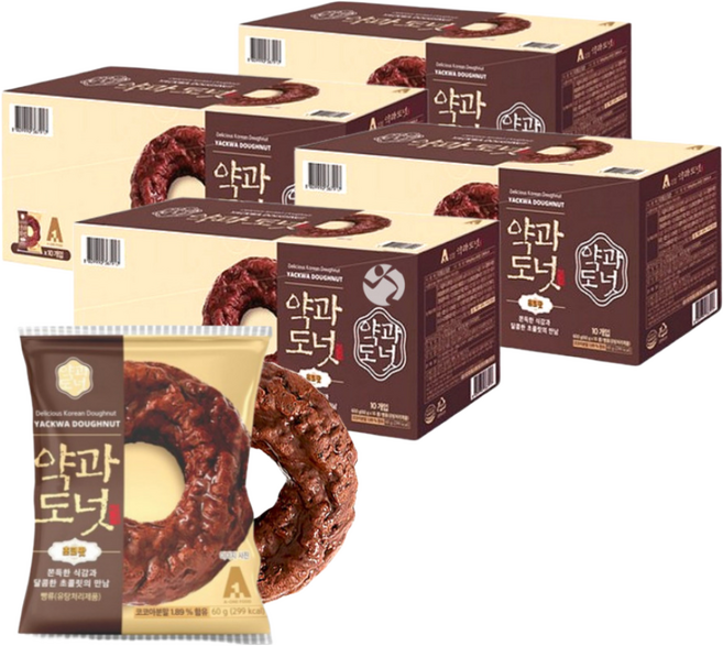 약과도넛 초코, 40개, 60g