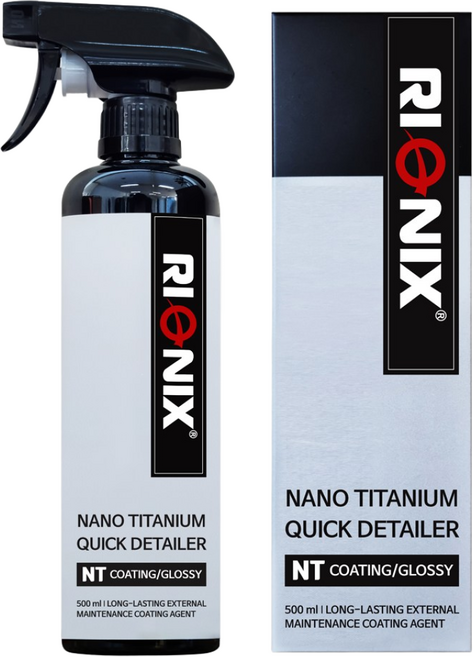 리오닉스 나노 티타늄 퀵디테일러 유리막코팅 광택제 물왁스, 1개, 500ml